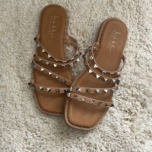 Nicole Miller studded sandals